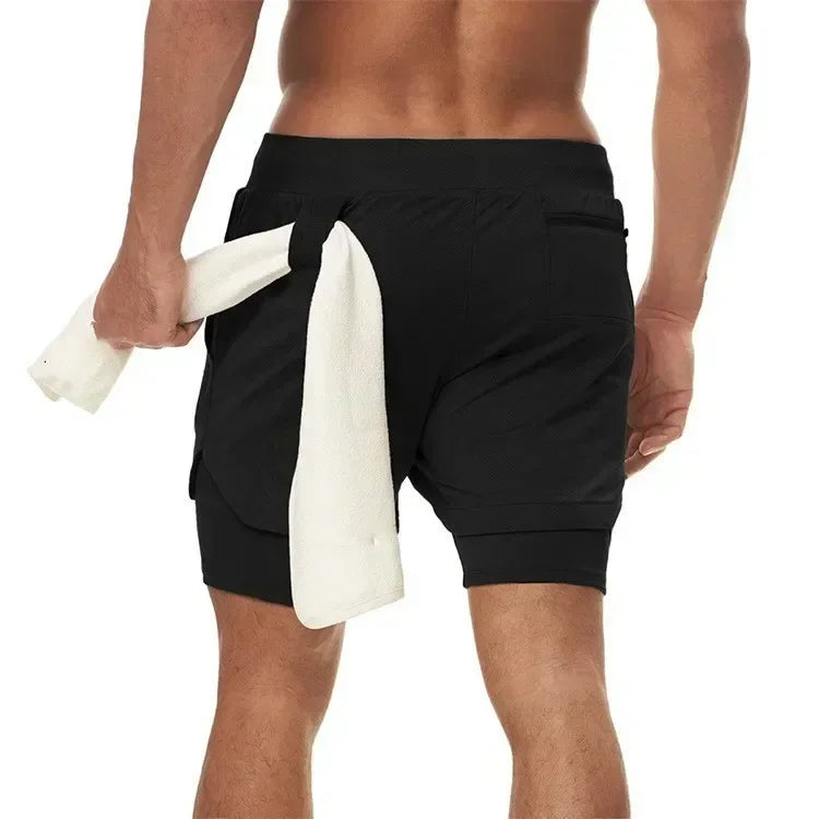 2 In 1 Smiling Compression Shorts