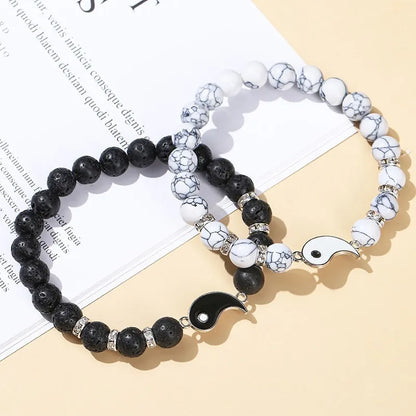 Stone Yin Yang Bracelets